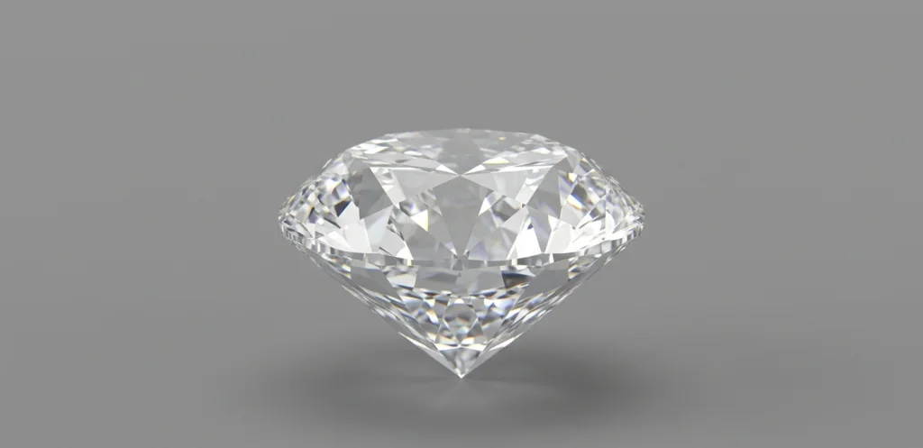 Faceted brilliant-cut diamond